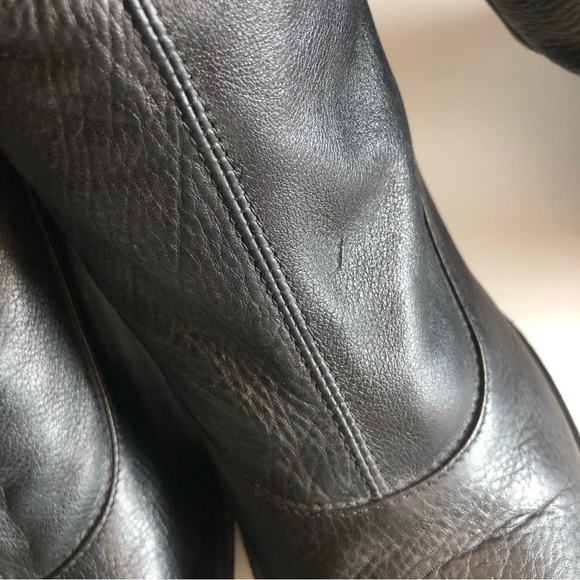 Nine West Leather Pull On Knee High Boots - Picture 14 of 16